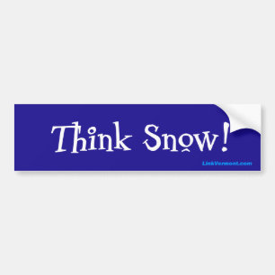 Adesivo Para Carro Pense a neve