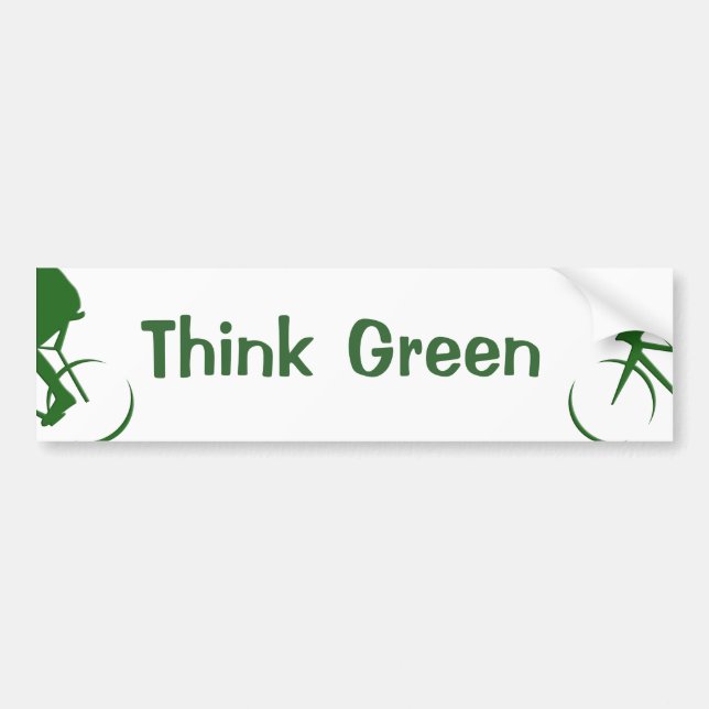 Adesivo Para Carro Pense verde (Frente)
