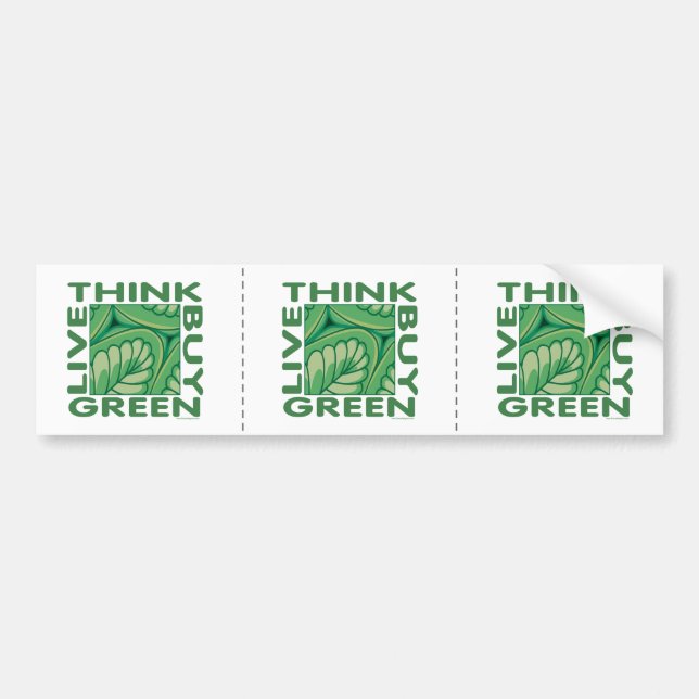 Adesivo Para Carro Pense verde (Frente)