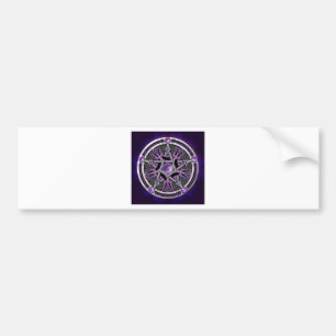Adesivo Para Carro Pentacle da lua roxa