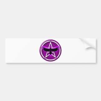 Adesivo Para Carro Pentacle do corvo - roxo
