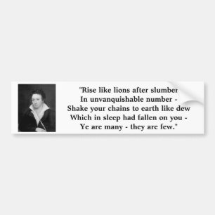 Adesivo Para Carro Percy Shelley "a máscara da anarquia "