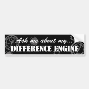 ADESIVO PARA CARRO PERGUNTE-ME SOBRE MEU MOTOR DE DIFERENÇA