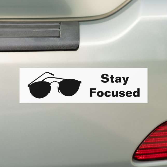 Adesivo Para Carro Permaneça focado em 2026 (No carro)