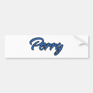 Adesivo Para Carro Perry Name blue Aufkleber Sticker Autoaufkleber