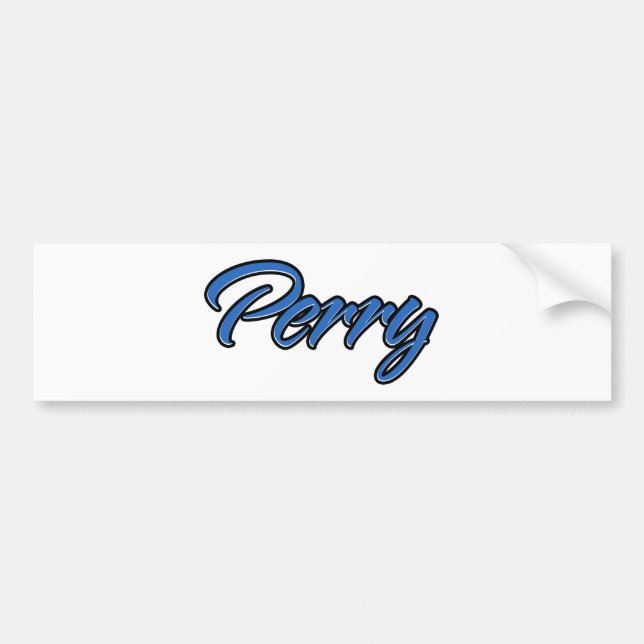 Adesivo Para Carro Perry Name blue Aufkleber Sticker Autoaufkleber (Frente)