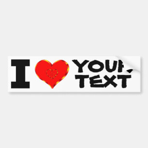 Adesivo Para Carro Personalizado Adoro Seu Texto