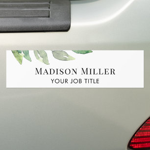 Adesivo Para Carro Personalizado com Verdura Aquarela 