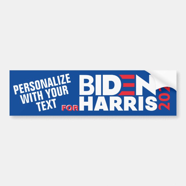 Adesivo Para Carro Personalizar Para Carro Vinílico Biden/Harris 2020 (Frente)