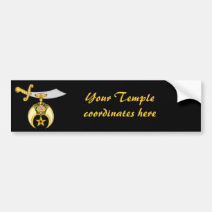 ADESIVO PARA CARRO PERSONALIZE O EMBLEMA DE SHRINERS