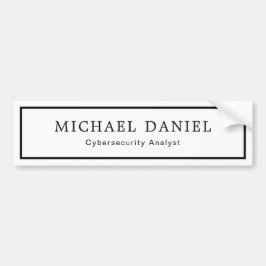 Adesivo Para Carro Personalized Career Title and Name Car Decal