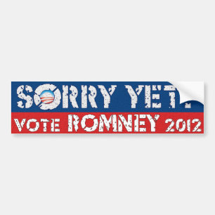 Adesivo Para Carro Pesaroso ainda? Voto Romney