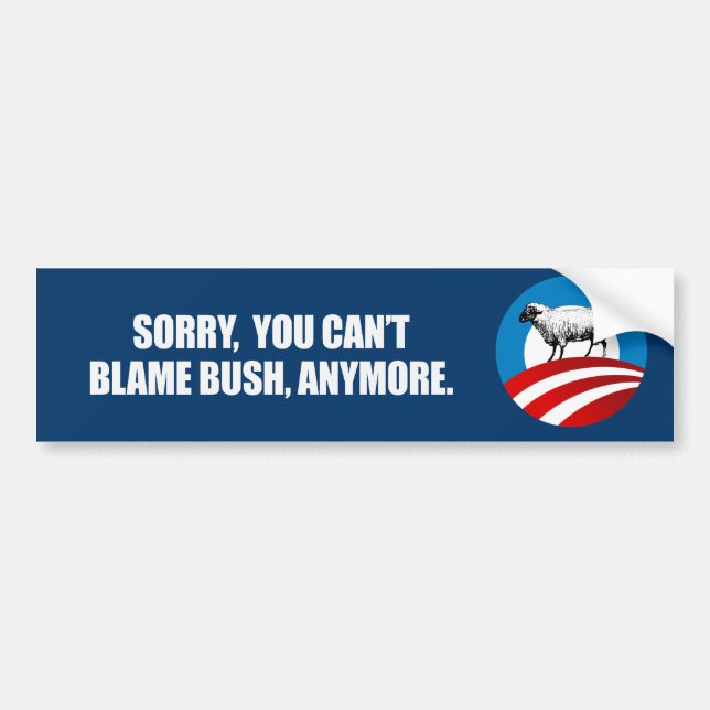 Adesivo Para Carro PESAROSO VOCÊ CULPA BUSH ANYMORE Bumpersticker do (Frente)