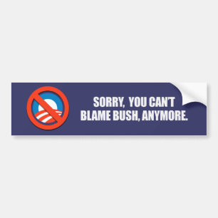 Adesivo Para Carro PESAROSO VOCÊ CULPA BUSH ANYMORE Bumpersticker do