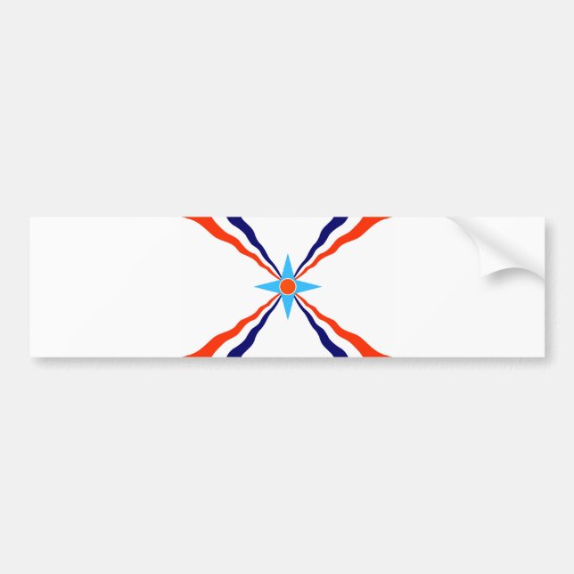 Adesivo Para Carro pessoas assyrian da bandeira (Frente)
