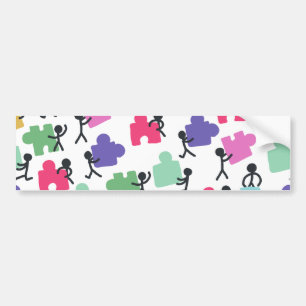 Adesivo Para Carro pessoas autistas