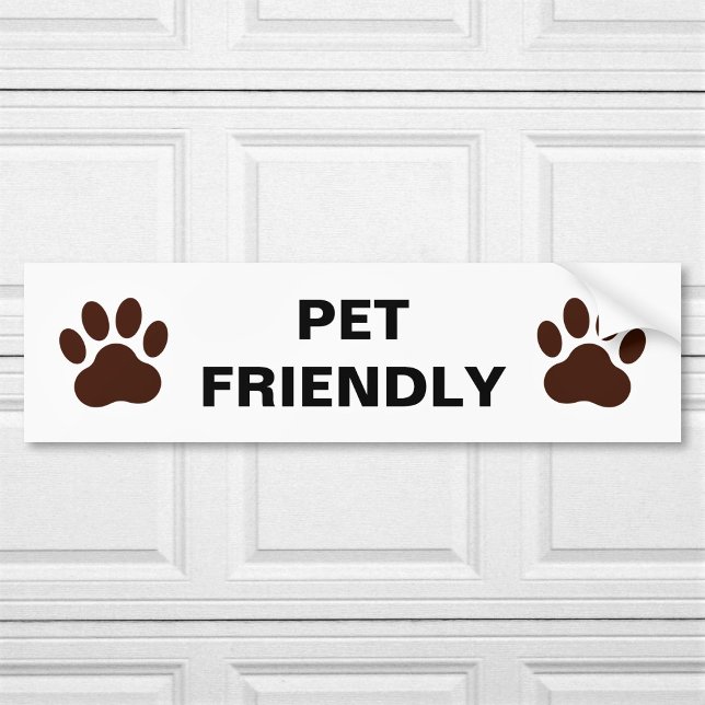 Adesivo Para Carro Pet Friendly Custom Text (Criador carregado)