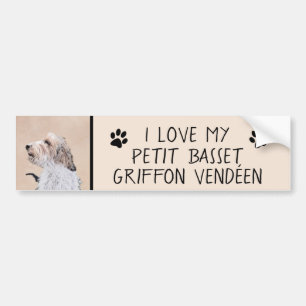 Adesivo Para Carro Petit Basset Griffon Vendéen - Pintura de cães