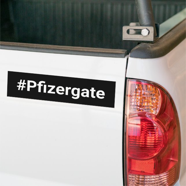 Adesivo Para Carro #Pfizergate (No caminhão)