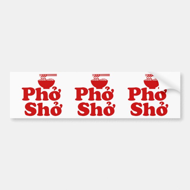 Adesivo Para Carro Phở Shở (Frente)