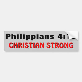 Adesivo Para Carro Philippians 4:13 Christian Strong
