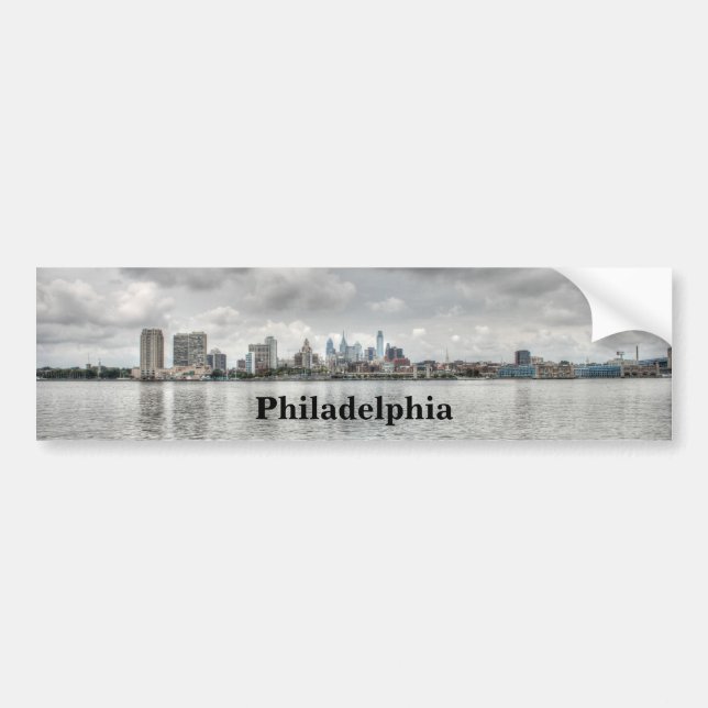 Adesivo Para Carro Philly Skyline (Frente)