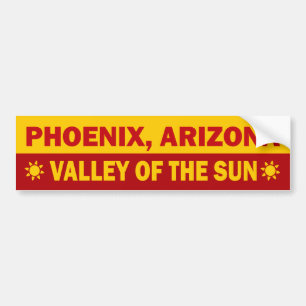 Adesivo Para Carro Phoenix, autocolante no vidro traseiro da arizona