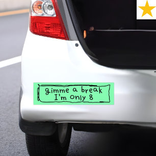 Adesivo Para Carro Piada Infantil de Criança Humor de Condução Engraç