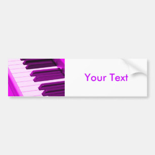 Adesivo Para Carro Piano de Fusha ou teclado cor-de-rosa do órgão