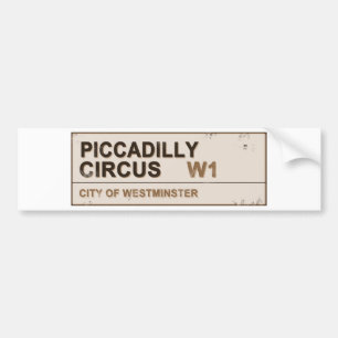 Adesivo Para Carro Piccadilly Circus London - Vintage