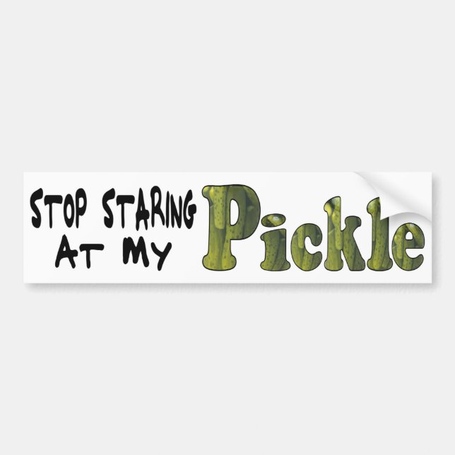Adesivo Para Carro Picle Staring Bumper Sticker (Frente)