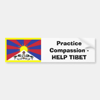 Adesivo Para Carro Piedade da prática - AJUDA TIBET