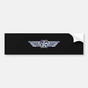 Adesivo Para Carro Piloto De Ar Geral Chrome Tal Como Star Wings Blac
