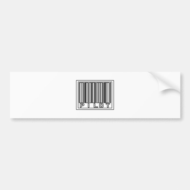 Adesivo Para Carro Piloto de código de barras (Frente)
