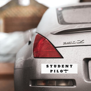 Adesivo Para Carro Piloto Estudante Avião Simples Aviação personaliza
