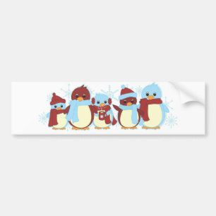 Adesivo Para Carro Pinguim ao redor