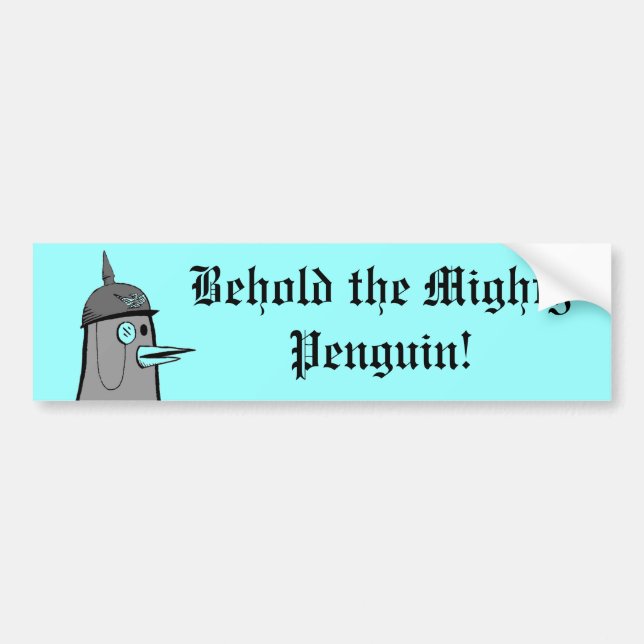 Adesivo Para Carro Pinguim de Kaiser (Frente)