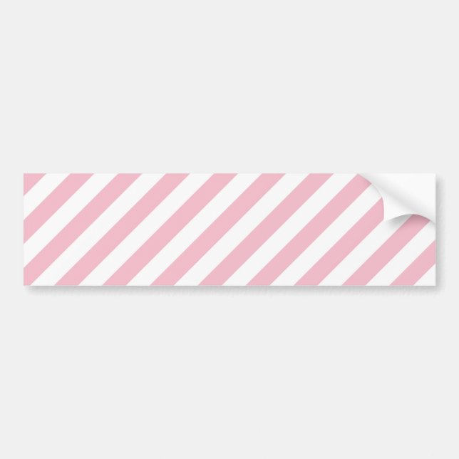 Adesivo Para Carro Pink and White Stripes (Frente)