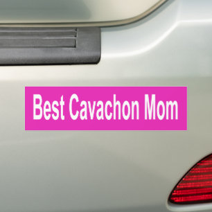 Adesivo Para Carro Pink Best Cavachon, mãe, cão de salto