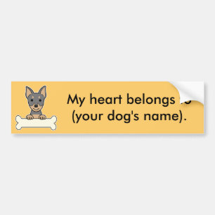 Adesivo Para Carro Pinscher diminuto personalizado