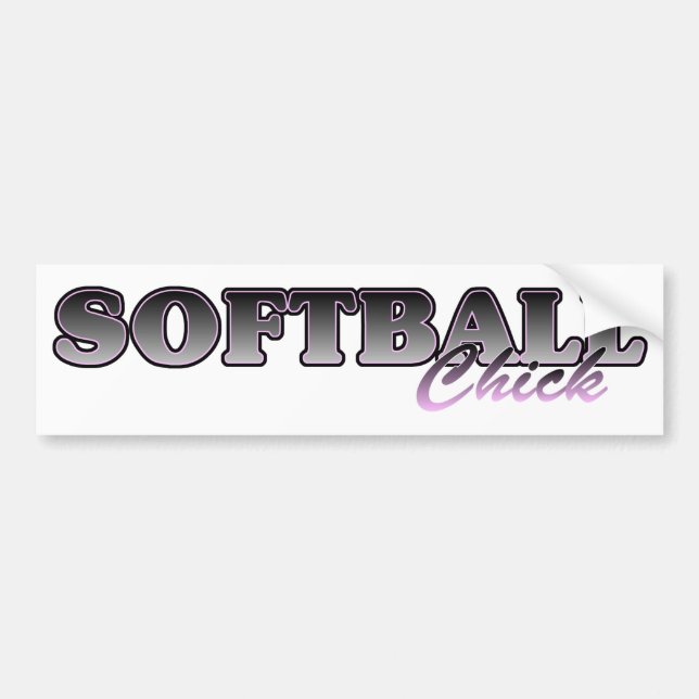 Adesivo Para Carro Pintinho de Softball (Frente)