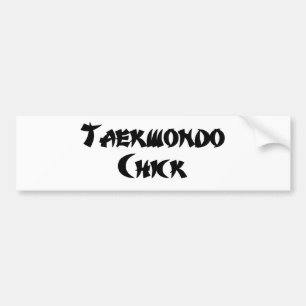 Adesivo Para Carro Pintinho de Taekwondo