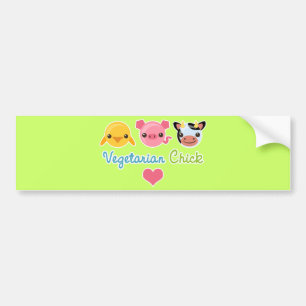 Adesivo Para Carro Pintinho do vegetariano
