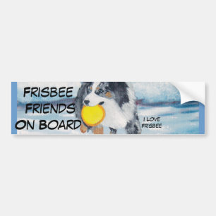 Adesivo Para Carro Pintura australiana de "Yippee" do cão do Frisbee