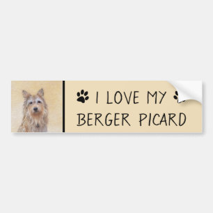 Adesivo Para Carro Pintura de Berger Picard - Arte de Cachorro Origin