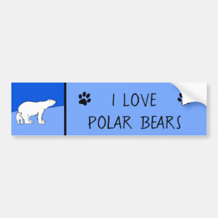Adesivo Para Carro Pintura de Polar Bear Mãe e Cubo - Arte da Vida S