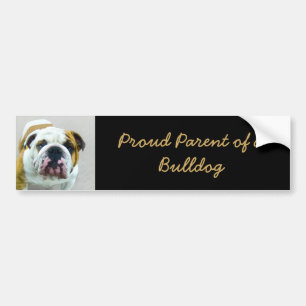 Adesivo Para Carro Pintura em Bulldog - Arte Cão Original Bonita