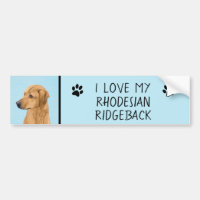 Pintura Ridgeback da Rodésia - Arte Cachorra Origi