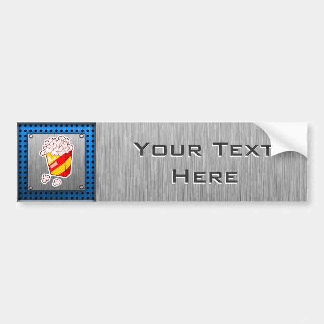 Adesivo Para Carro Pipoca; Metal-olhar escovado (Frente)