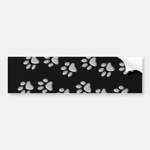 Adesivo Para Carro Pistas de Cachorro de Prata Padrão Impressão de Fu